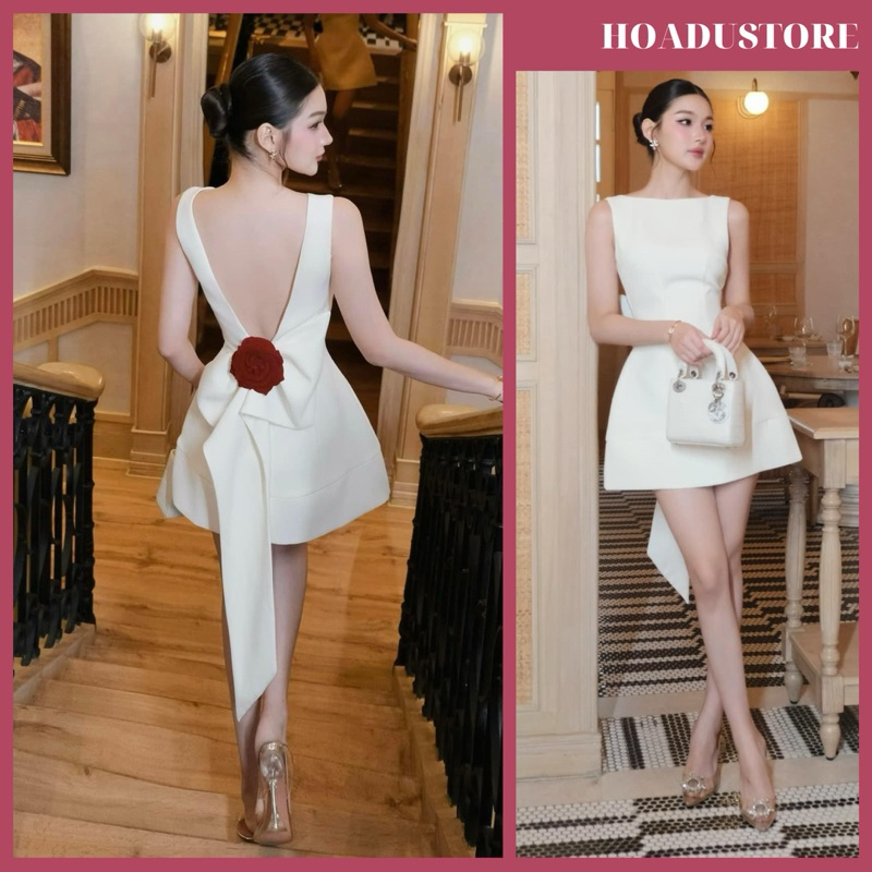 Đầm Suông Nơ Lưng Đính Hoa ChouChou Cho Nàng Đi Tiệc Đi Chơi Dạo Phố