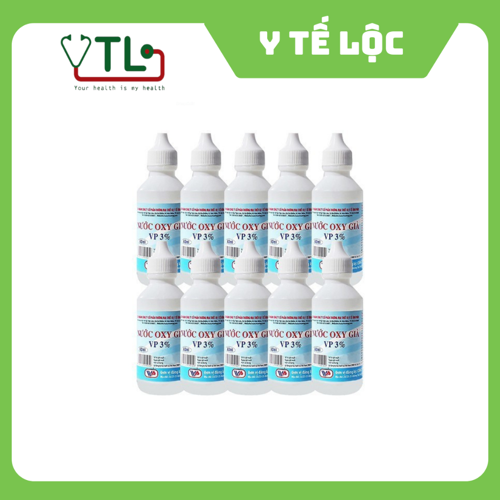 Nước Oxy Già VP 3% (Lốc 10 Chai)