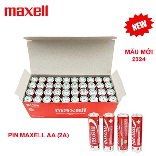  Pin tiểu Maxell AA  2A  R6P carbon Siêu Bền  Đỏ  Maxell Super Power Ace cho Mic Karaoke Đồ chơi đồng hồ treo tường... 