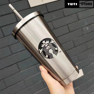 Ly nước giữ nhiệt STARBUCKS 500ml - 750ml [PREESHIP] tặng kèm ống hút inox 304, Ly cốc giữ nhiệt