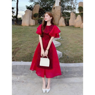 (SET BIGSIZE 50KG ĐẾN 90KG) set áo dài váy đỏ