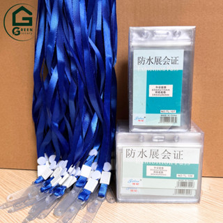 Combo 50 dây đeo thẻ móc nhựa và bao đựng thẻ học sinh sinh viên, thẻ đeo hội nghị giá rẻ