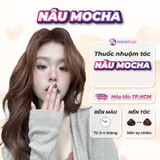Thuốc nhuộm tóc màu NÂU MOCHA Minzhair - Lên từ nền đen không cần tẩy tóc Minzihair HCM