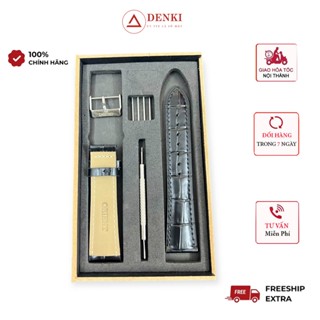 Dây đồng hồ – Dây Da đồng hồ Orient  Khóa cài  Dây Có LOGO [1.002h]