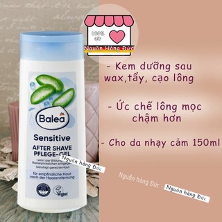 Kem dưỡng da sau wax tẩy cạo lông Balea Sensitive da nhạy cảm nhất- Nguồn hàng Đức 