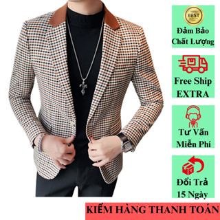 Áo vest nam kẻ caro  thiết kế trẻ trung cá tính phù hợp mọi lứa tuổi H68