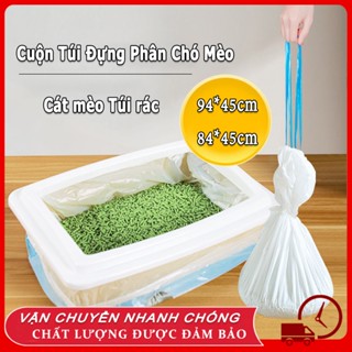 Cuộn Túi Đựng Phân Chó Mèo cát mèo Túi rác Khay vệ sinh cho mèo Túi rác Cat litter Trash bag Sẽ không xé