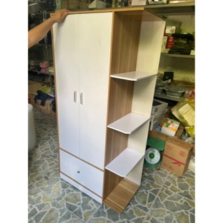 Tủ quần áo gỗ 160x80x40cm - Tủ đựng đồ đa năng Chất Liệu MDF Phong Cách Hiện Đại - DecorAnhKhoa