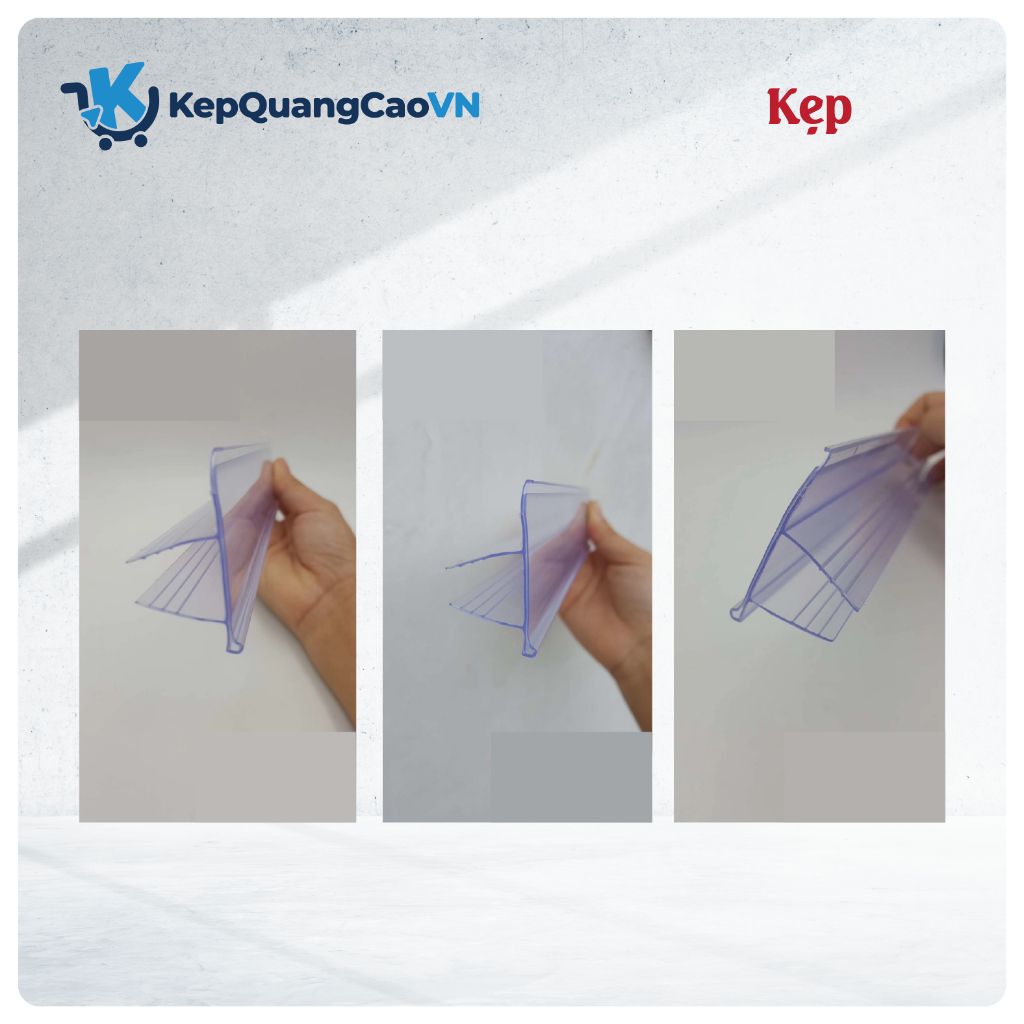 Nẹp kính, nẹp gỗ, nẹp nhựa siêu thị. Nẹp kính trên, Nẹp kệ 1cm. Nẹp kệ 2cm - Dài 1.2m