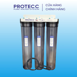 Bộ Lọc Thô Đầu Nguồn 20 Inch PROTECC PT209 - Lọc Tổng Chung Cư, Nhà Phố, Tắm Giặt, Nhà Hàng