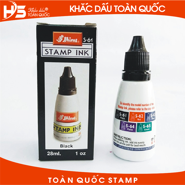 Mực dấu Chính Hãng Shiny S-61 (Màu đen)
