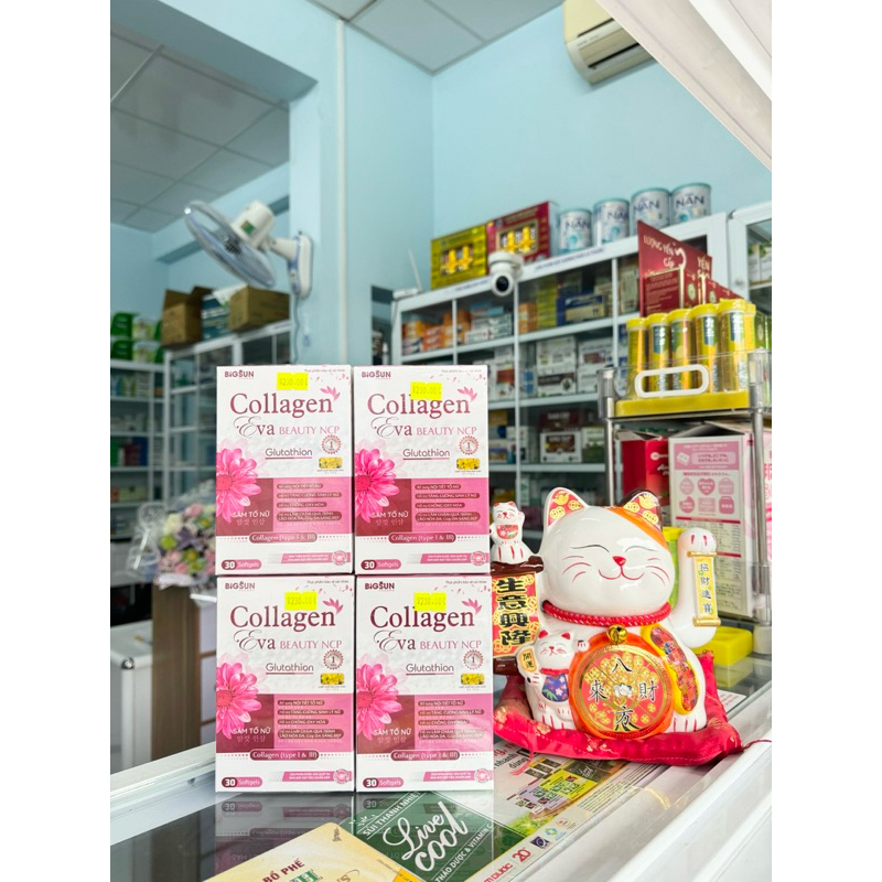 Viên uống Sâm Tố Nữ Collagen Eva Beauty NCP hộp 30v