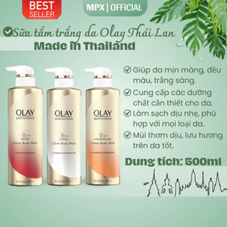 Sữa tắm trắng da Olay B3+ Bodyscience Vitamin C Thái Lan 500ml - Dưỡng ẩm, phục hồi da - MPX