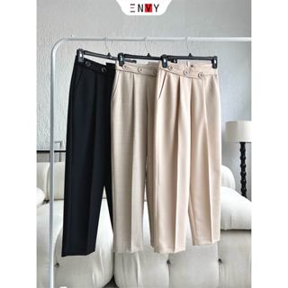 Quần tây baggy lưng kiểu ENVY QK25 cotton lạnh, dây kéo sau