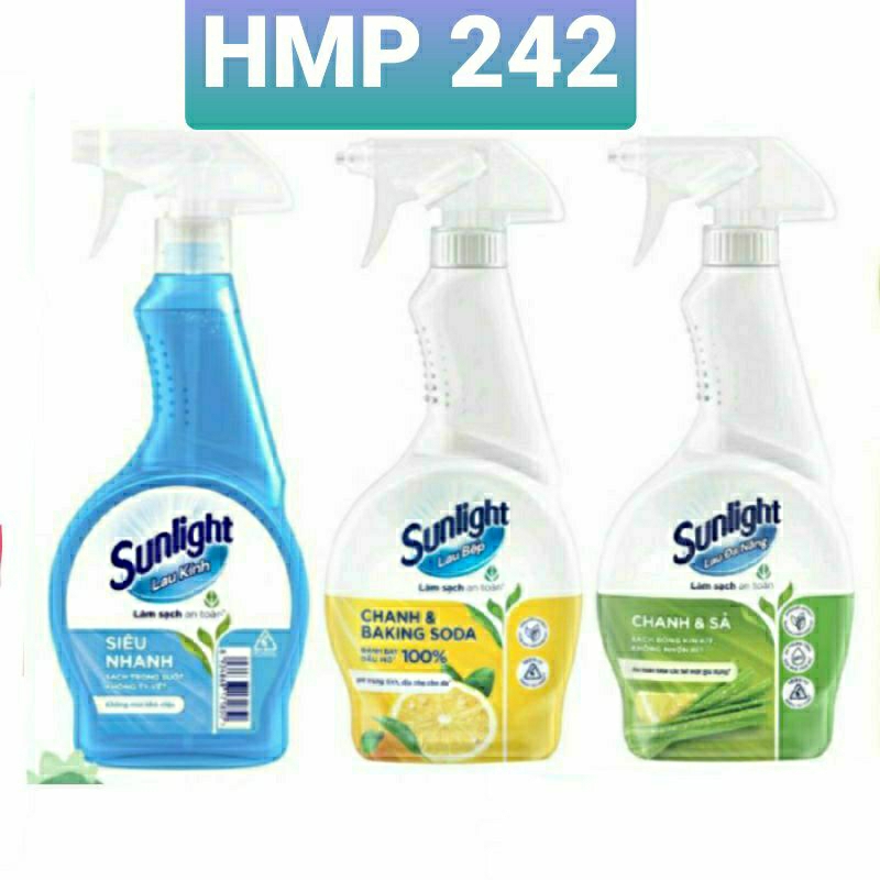 (combo 4 Chai) Xịt tẩy đa năng SUNLIGHT 500ml