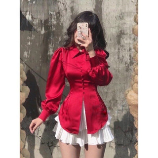 [Shop NÀNG BÉO 50KG ĐẾN 90KG ] Áo sơ mi cột eo sành điệu