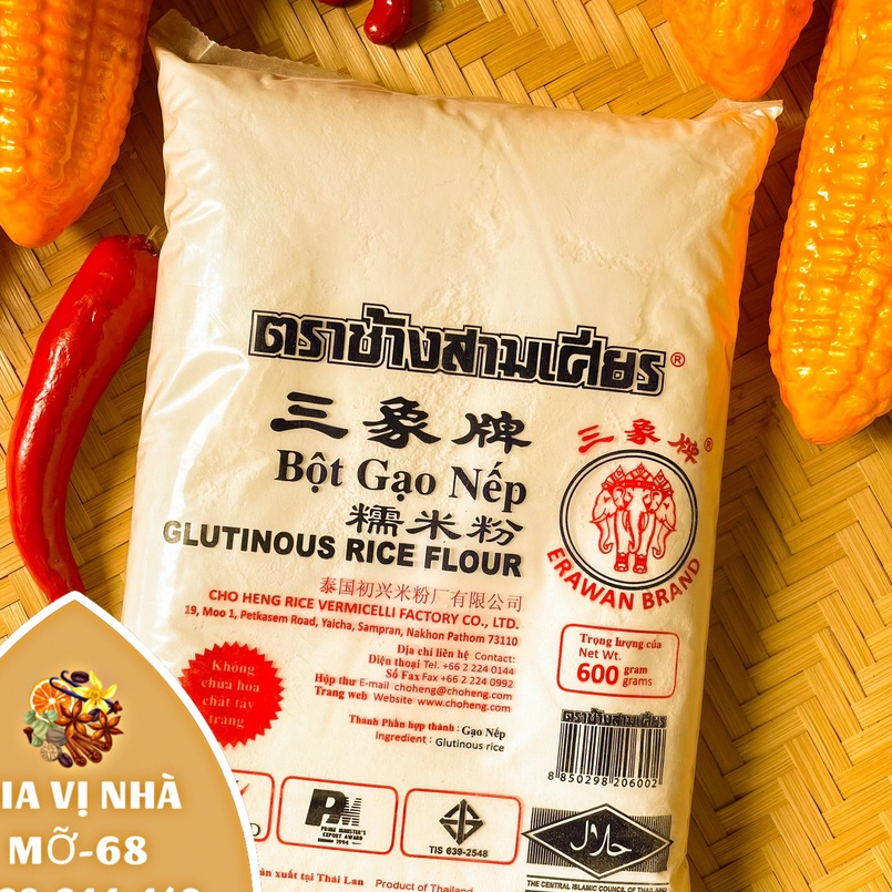 Bột nếp Thái Lan hiệu Con voi- 600gr