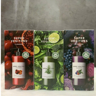 Sữa rửa mặt rau củ Super Vegitoks Chai lớn 300ml