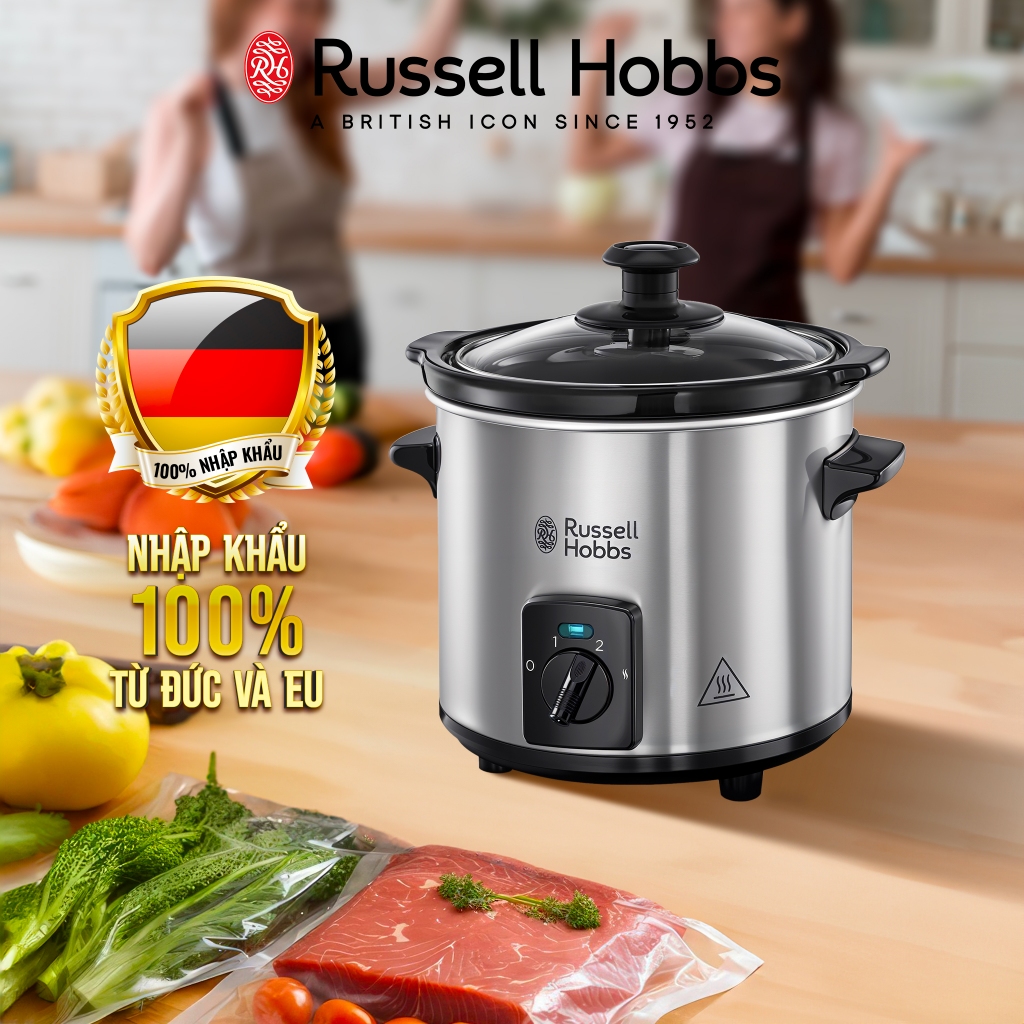 Nồi nấu chậm Russell Hobbs 2 lít nhập khẩu chính hãng 25570-56 Compact Living