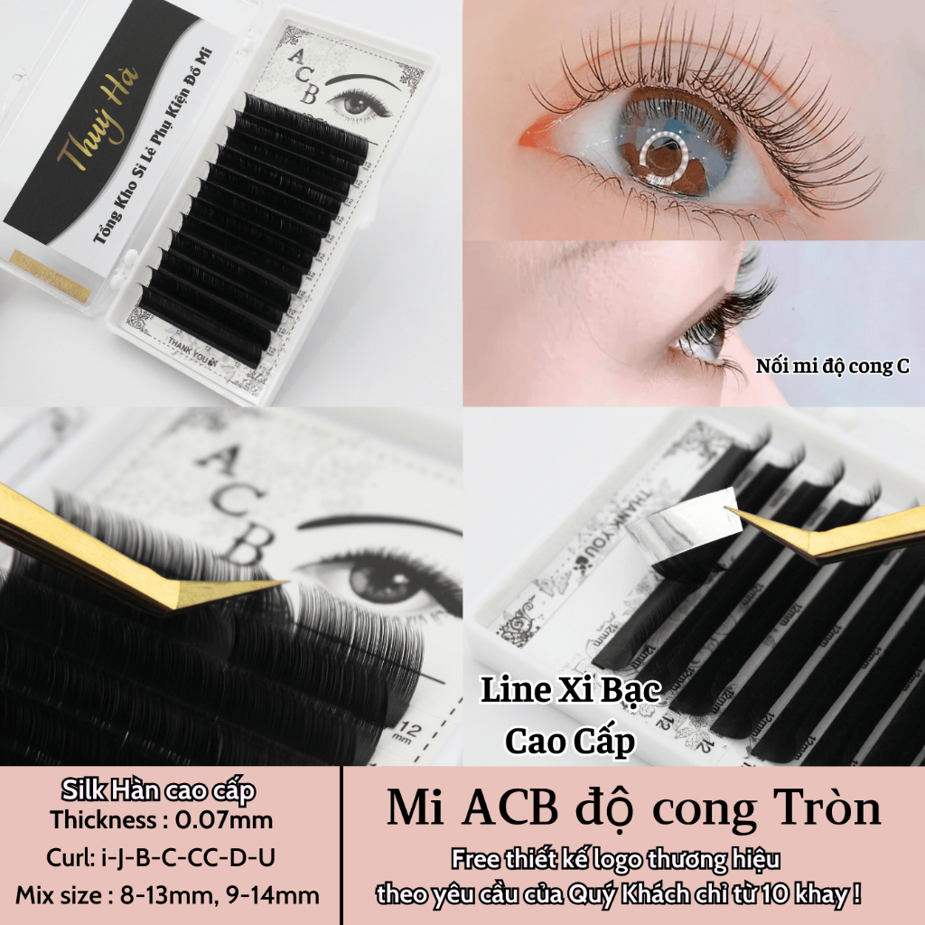 Mi khay ACB độ cong Tròn \ dày 0.07 \ cong i-J-B-C-CC-D-U \ 8mm-16mm \ 12line \ Thúy Hà
