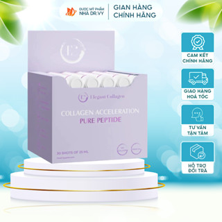 [CHÍNH HÃNG] Nước uống Elegant Collagen Acceleration Pure Peptide làm đẹp da, tóc , móng (30 ống)