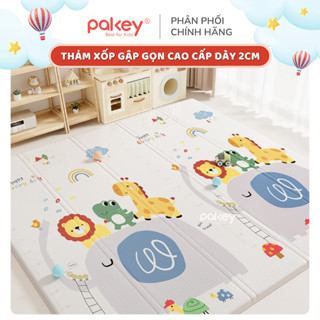 Thảm Xốp Gấp Gọn Cao Cấp Pakey Dày 2cm, Thảm Trải Sàn Cho Bé Tập Bò Tập Đi Chống Trơn Trượt An Toàn
