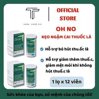 Kẹo hỗ trợ cai thuốc lá OH NO lọ 12 viên