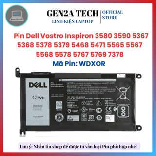 Pin Laptop Dell Vostro Inspiron WDXOR 3580 3590 5367 5368 5378 5379 5468 5471 5565 5567 5568 5578 5767 5769 7378