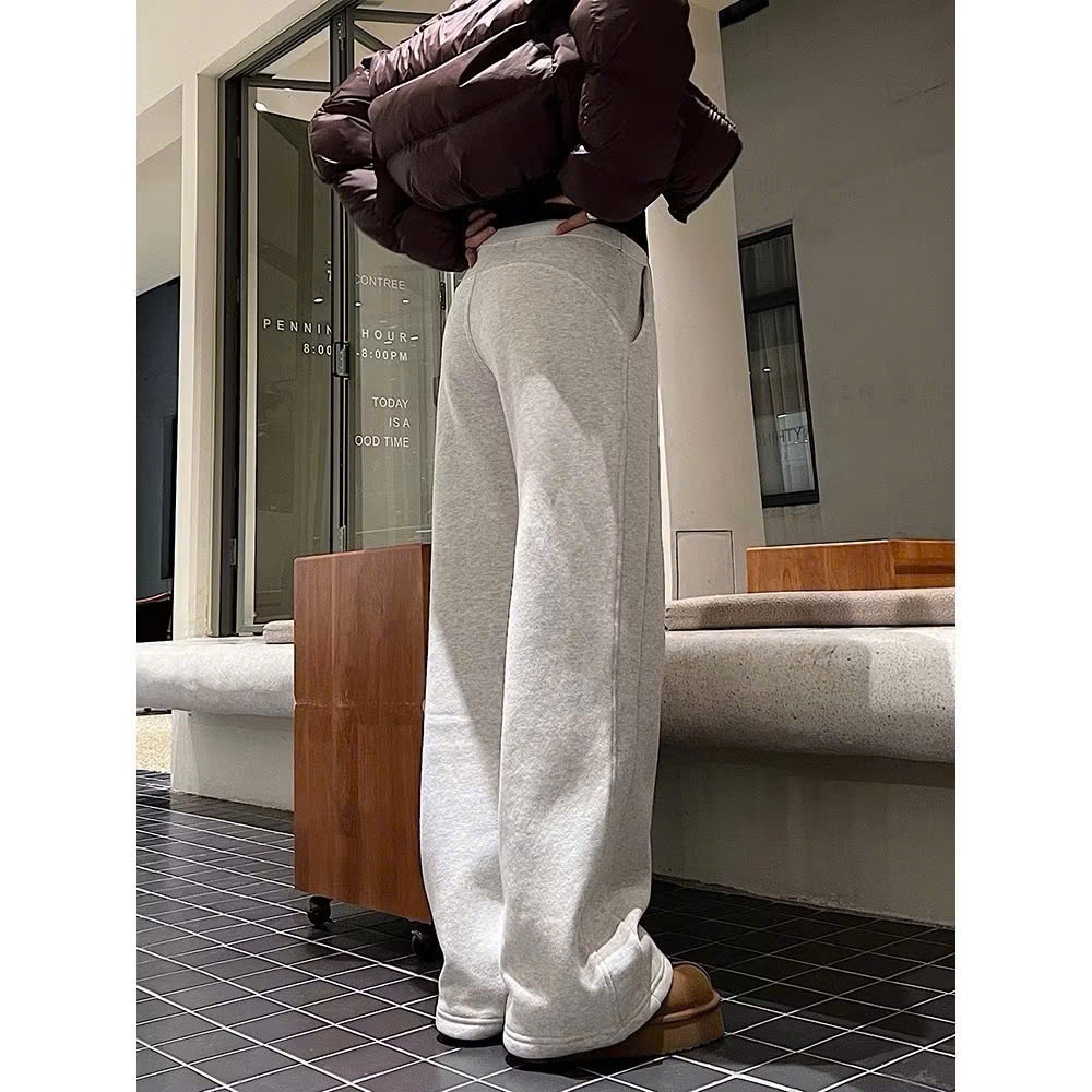 Quần Nỉ Nữ Ống Rộng Mẫu Mới Hottrend Kèm Dây Rút Chất Nỉ Dầy Dặn Mềm Mại Lên Form Xinh MA366 | BigBuy360 - bigbuy360.vn