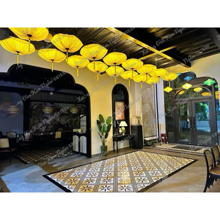 Đèn Vải Thả Trần - Đèn Lồng Lá Sen