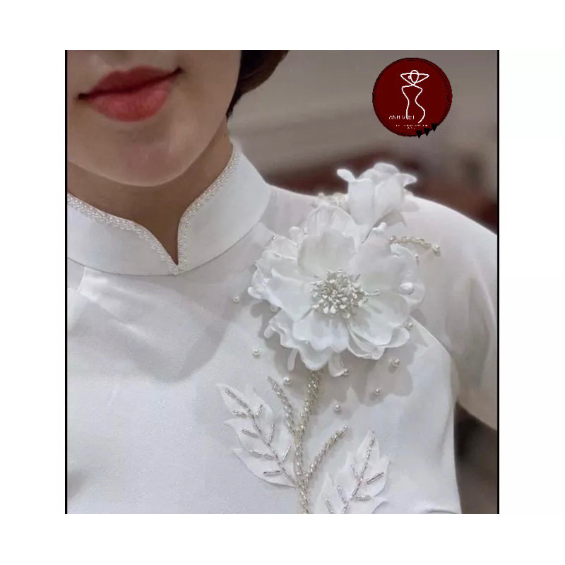 Combo hoa voan lụa kết áo dài