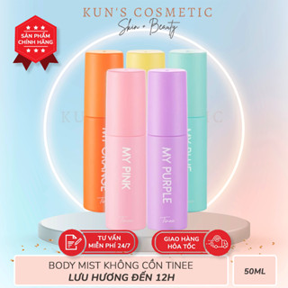 Body Mist không cồn Tinee lưu hương đến 12h độ toả hương cao (50ml/1 chai) Perfume xịt thơm nữ cosmetic women
