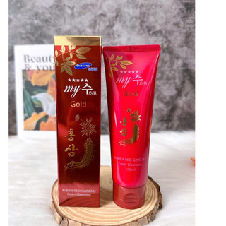 Sữa rửa mặt Hồng sâm Hàn Quốc My Gold [Hàng chuẩn nắp đỏ]