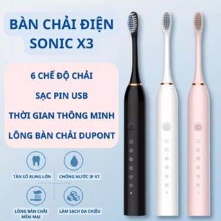 Bàn Chải Điện Đa Năng Thông Minh Máy Đánh Răng Sóng Âm