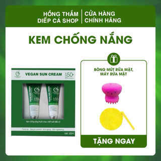 KEM CHỐNG NẮNG THUẦN CHAY IGREEN 60ml SPF50+ Nâng Tone,Trắng Da,Kiềm Dầu Dành Cho Da Dầu Mụn,Khô,Nhạy Cảm,Mẹ Bầu Mẹ Bỉm
