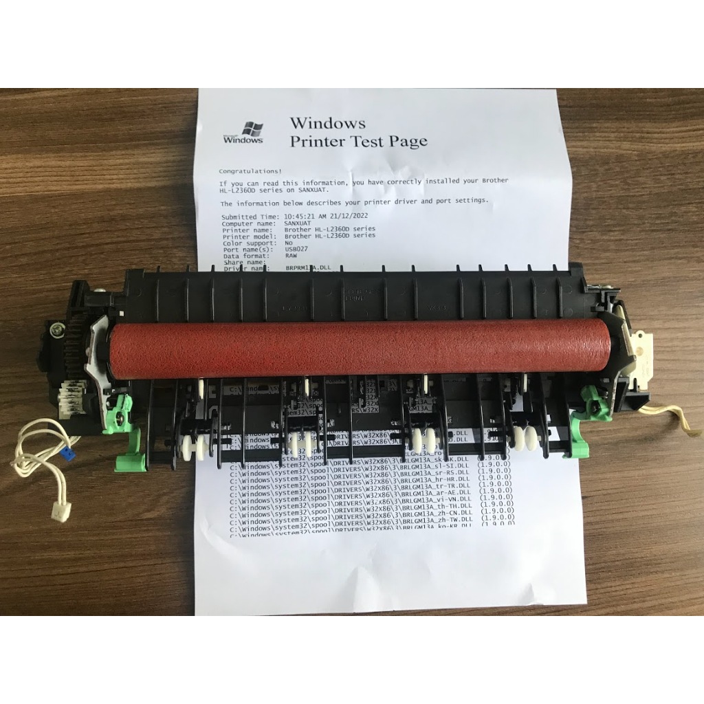 Cụm sấy Brother 2321D - 2366DW - 2361DN - Bóc máy đèn nguyên zin