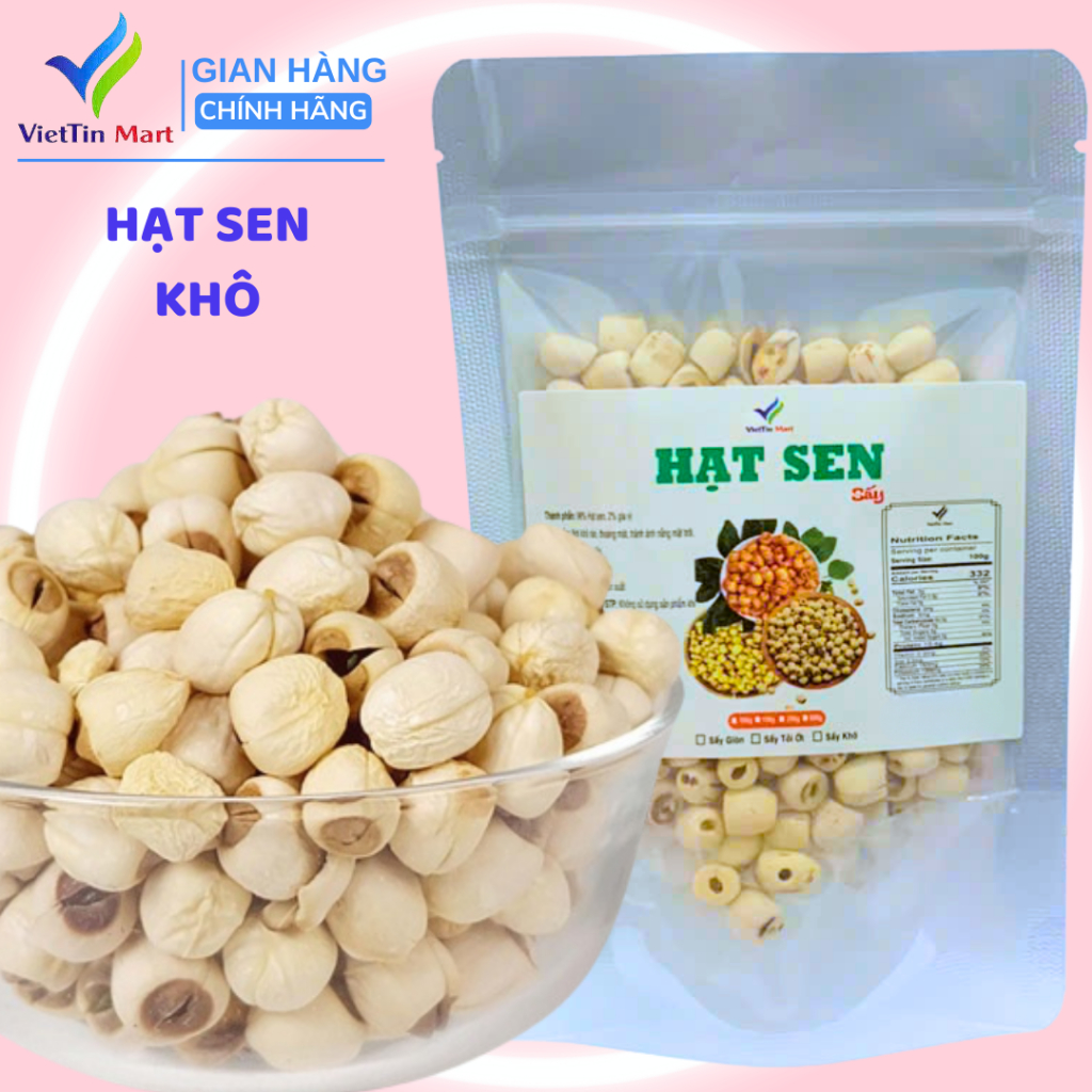 Hạt Sen khô Đồng Tháp Viettin Mart 100g