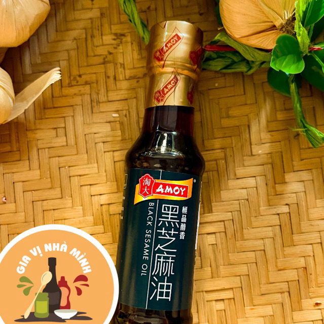 DẦU MÈ ĐEN AMOY ( BLACK SESAME OIL )- CHAI 150ML