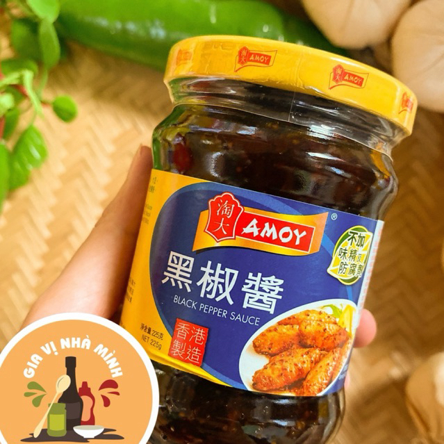 SỐT TIÊU ĐEN AMOY (BLACK PEPPER SAUCE )- HỦ 225GR