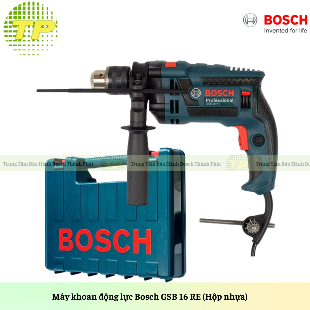 Máy khoan động lực Bosch GSB 16 RE (Hộp nhựa)