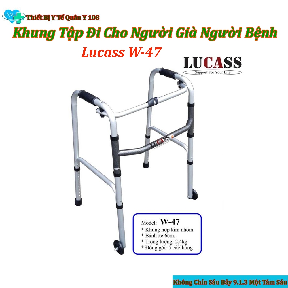Khung Tập Đi Lucass W-47 Cho Người Già Người Bệnh