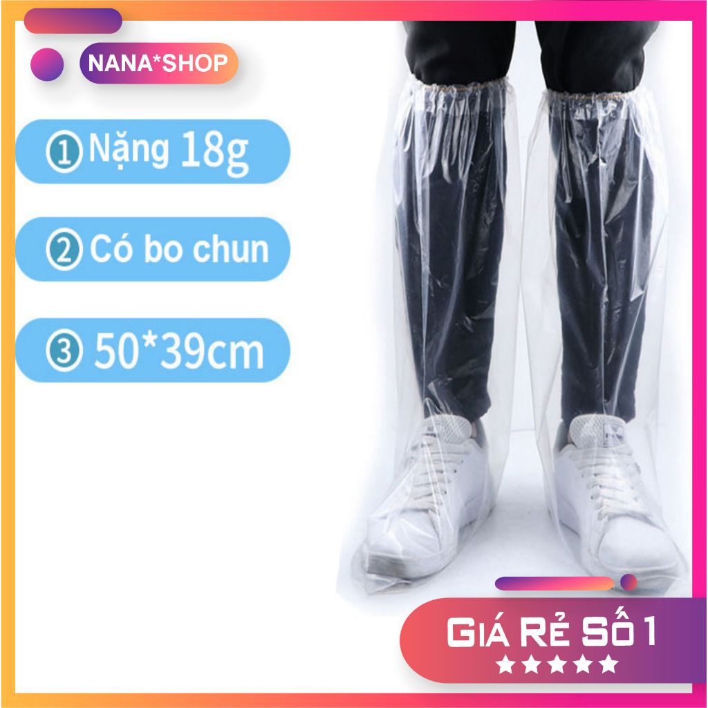 Ủng đi mưa nilon bọc giày đi mưa  Free Size - Loại dày A1 đặc biệt chống ướt chống bẩn giày (Đi Chơi, Đi Phượt, Đi Làm)