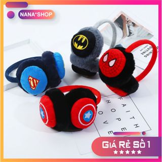  Bịt tai chụp tai giữ ấm mùa đông nhiều hình dễ thương cho bé trai bé gái bịt tai trẻ em siêu nhân người nhện batman 