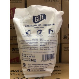 Nước Rửa Chén Gift Chanh/ Trà Chanh 3.8kg
