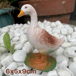 Mô hình Bộ 2 Vịt nông trại trang Trí Hồ Cá, Sân Vườn...