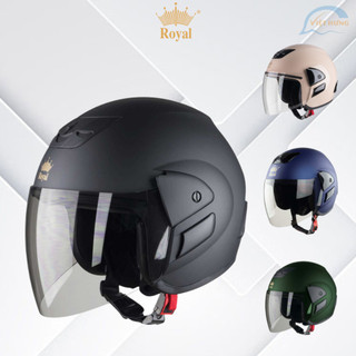 Mũ bảo hiểm trùm 3/4 đầu cao cấp - royal m01 - royce xh09 - vòng đầu 57-59cm hàng chính hãng bảo hành 12 tháng
