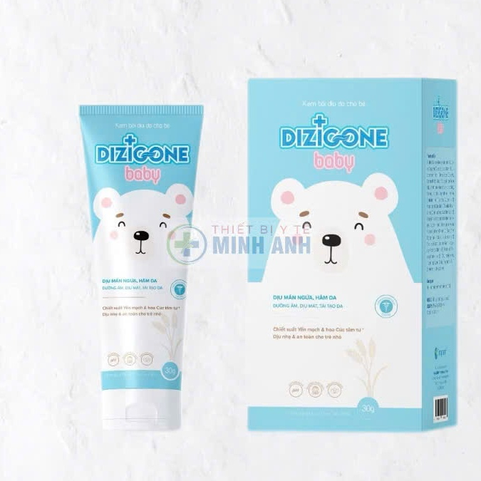 Kem Dizigone Baby - Dịu mẩn ngứa, ngừa hăm da, bảo vệ và phục hồi da bé - Tuýp 30g