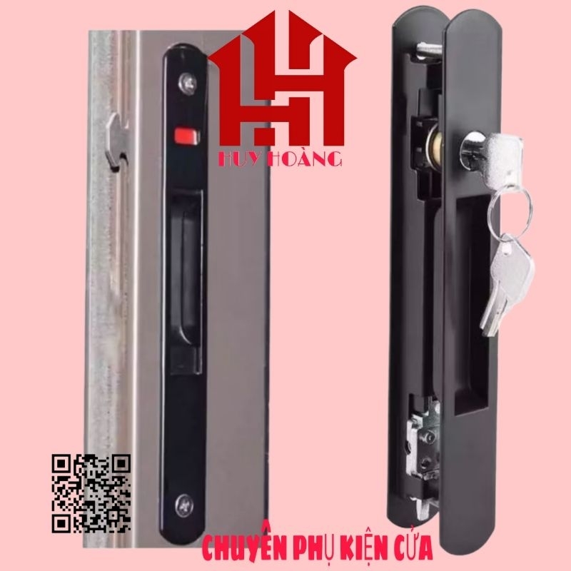 Chốt Sập Chìa Cho Cửa Lùa Nhôm Xinfa Hàng KINLONG Chính Hãng