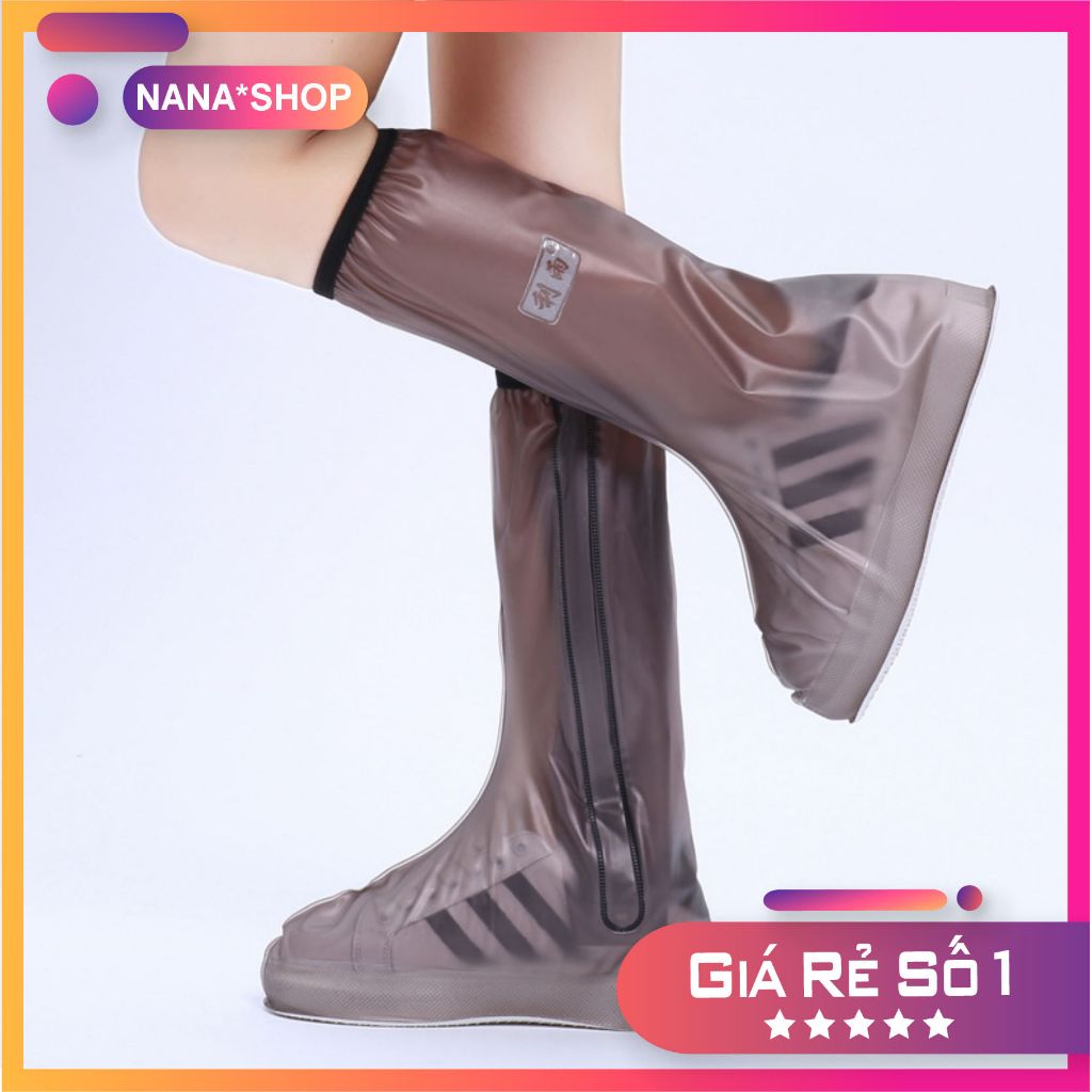 Ủng giày đi mưa thông minh chống nước - chống trượt cao cổ siêu bền chất liệu siêu dai siêu bền tiện dụng 5 màu sắc