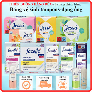 Băng vệ sinh Tampon Jessa/Ob/Facelle Đức đủ size